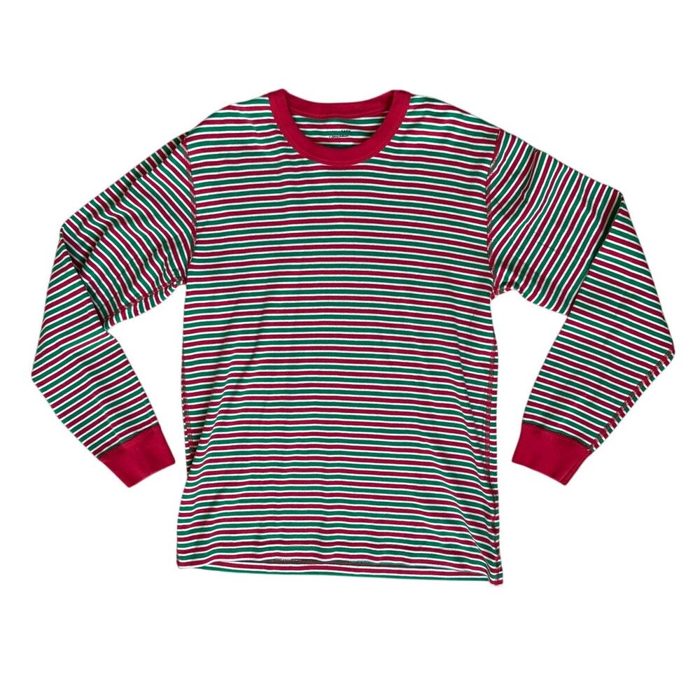 Moon & Back Hanna Andersson Adult Holiday Stripe Top Size Large